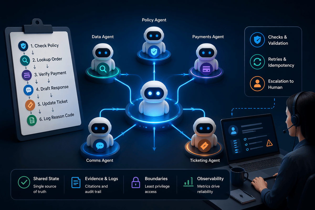 AI Agents Coordinate Complex Multi-Step Workflows