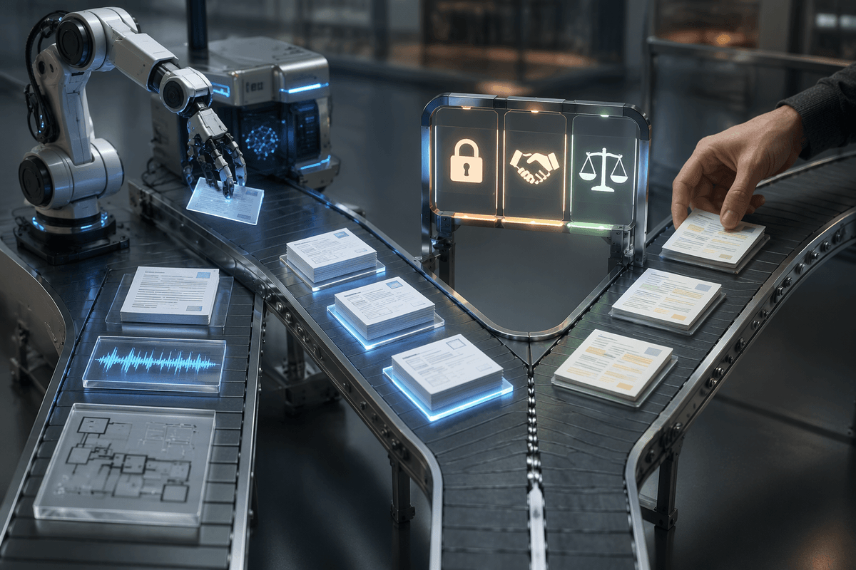 Tasks AI can do alone versus tasks needing people